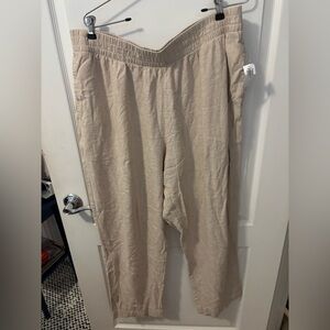 Old Navy sand color size xl linen pants